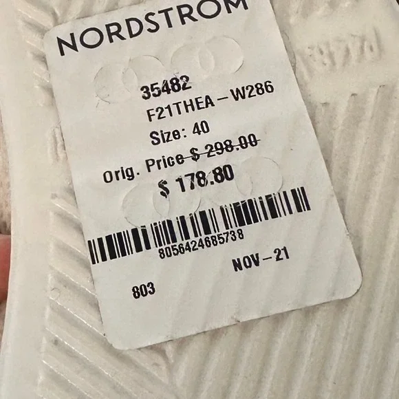 P448 Womens Thea Pachi Platform Sneaker EU 40 NWT $ 298 Lace Up Low Top - Picture 10 of 11